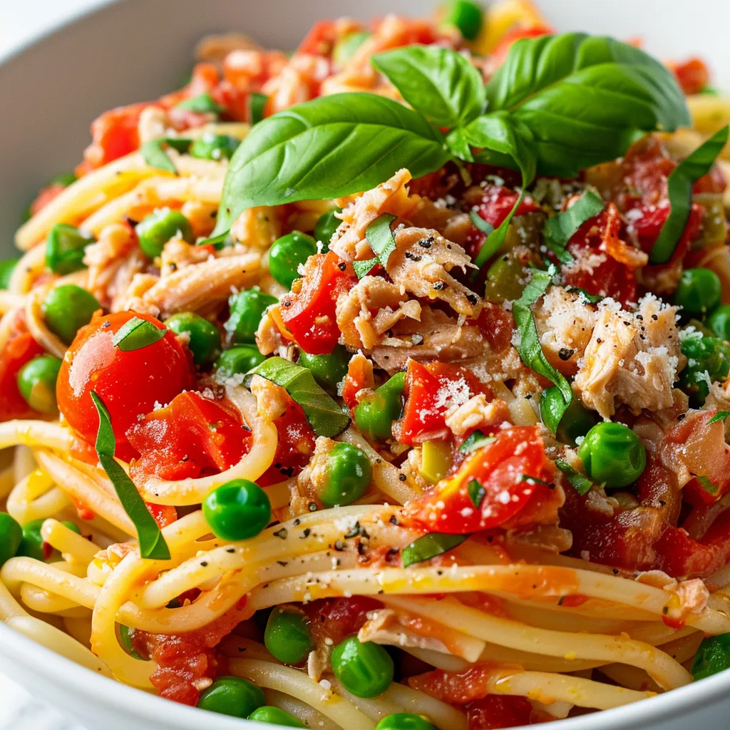 Spaghetti au thon maison