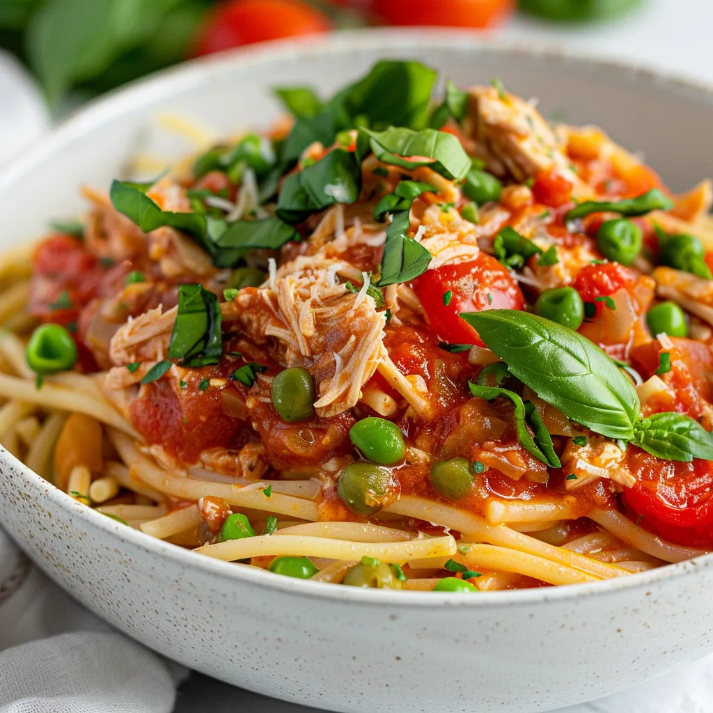 Préparez de savoureux spaghetti au thon