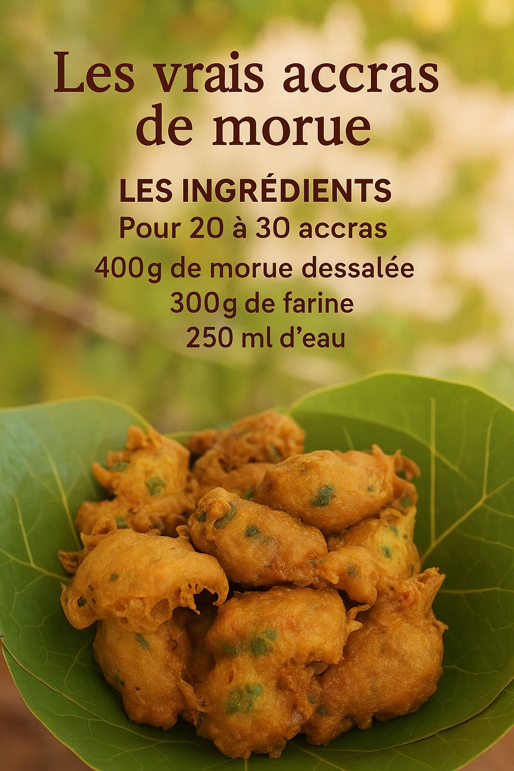 Une pile de morue cuite et salée.