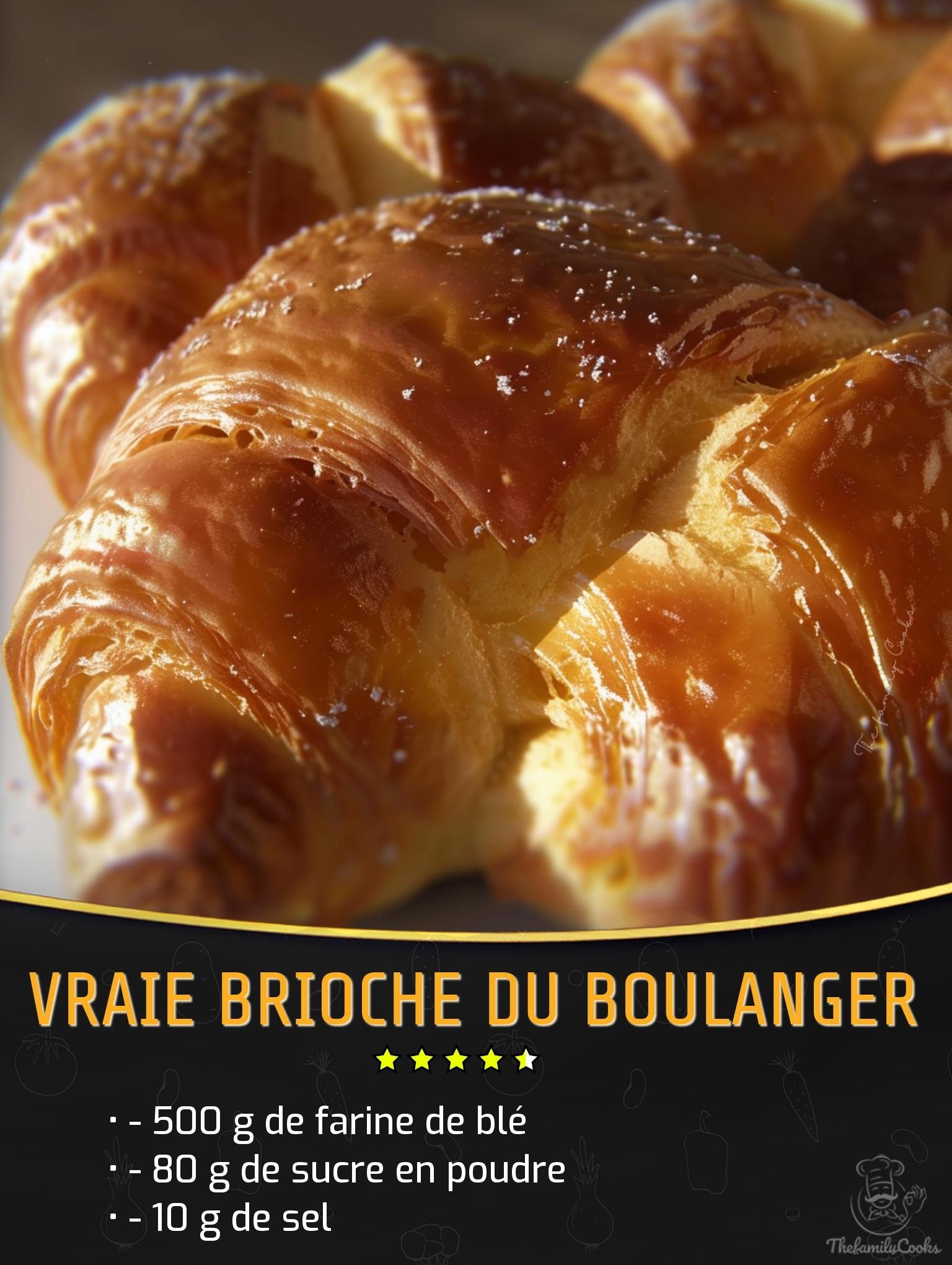 Une brioche de boulanger.