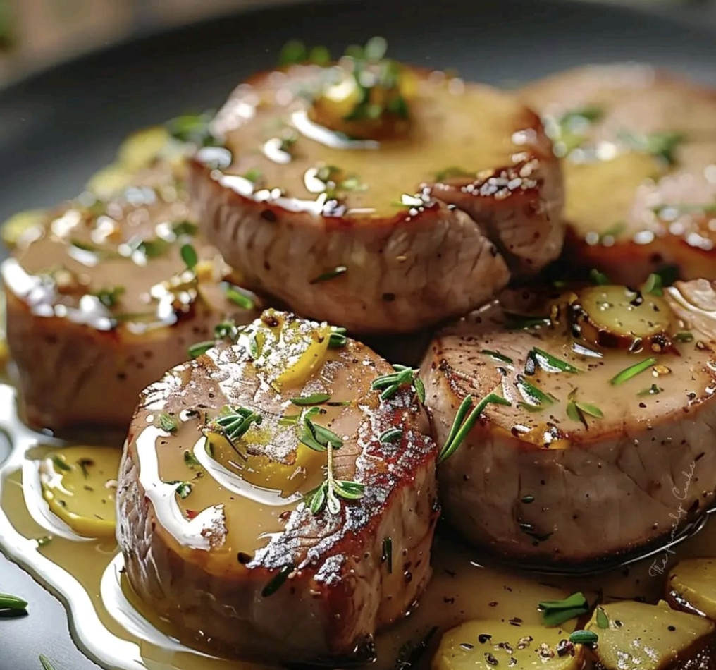 Filet mignon sauce miel moutarde.
