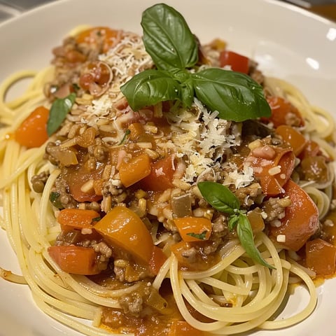 Spaghettis bolognaises au porc
