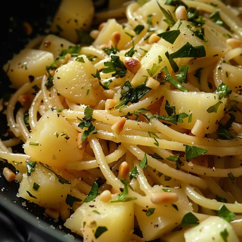 Spaghettis au pistou maison