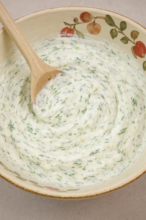 Une sauce Tzatziki Grecque est facile et rapide à préparer.
