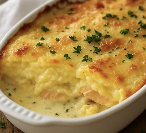 Un plat de gratin de poissons en fondant, savoureux et parfait pour toute la famille.