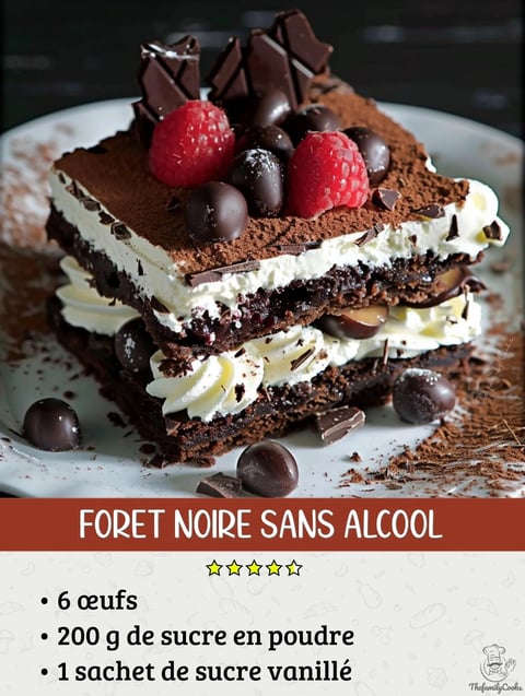 Une collation de desserts sans alcool, avec des fruits rouges et des chocolats.