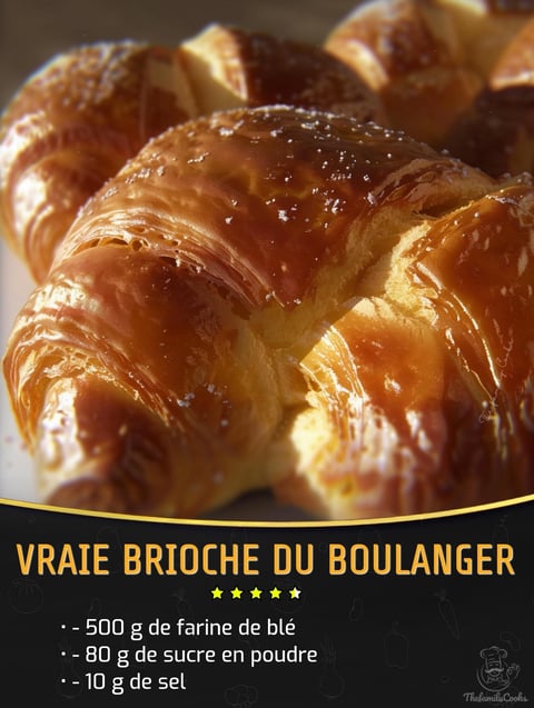 Une brioche de boulanger.